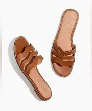 Madewell The Wave Slide Sandal in Vachetta Leather