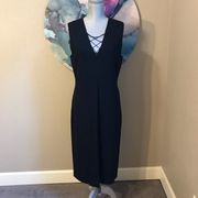 New York & Company Black Fitted Dress - Size XL