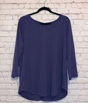 NWT Xersion Skipper Blue Relaxed Fit Top
