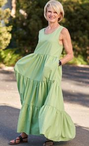 Comfy And Ready Penny Pocket Maxi Dress Size Small In Jade 