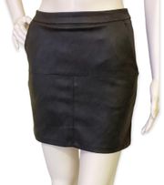 Shine Star Faux Leather Skirt