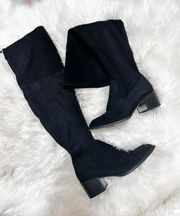 Over The Knee thigh high over the knee elastic band suede boots 