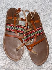 Brown Strappy Sandals