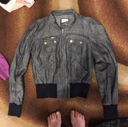 Bomber jacket gray never worn 