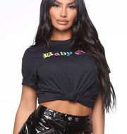 Fashion Nova NWT Sign My Name Top