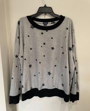 soft stars crewneck lounge top. Size XXL