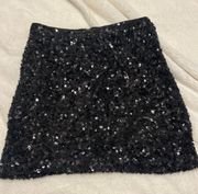 black sparkly mini skirt xs
