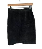 DANA BROOKS Suede Pencil Skirt Size 8