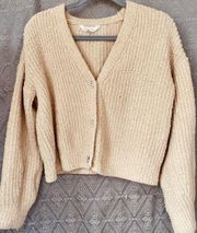 No Boundaries Camel Colored Super Soft Cardigan W Sparkly Buttons Size Xl 15-17