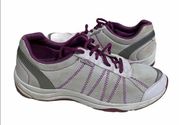 VIONIC Alliance Walking Shoes Sneakers White/Purple Size 9.5 ORTHAHEEL Ergonomic