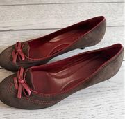 cole Haan suede flats Brown Pumps with Kitten Heels size 8