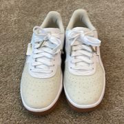 Women’s White And Cream  Sneakers