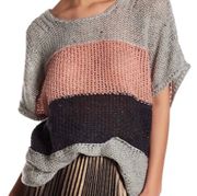 NEW! Estate Stripe Open Weave Sweater