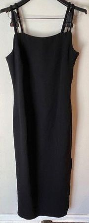 JONES NEW YORK EVENING Black Strappy Sleeveless Long Formal Dress Size 10 P