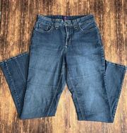 NYDJ Straight Lift Tuck Technology Sz 10 Blue Jeans