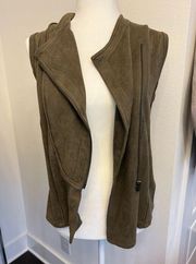 Suede Moto Vest