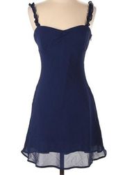 NWT  Navy Blue Mini Dress Size Large Sweetheart Neckline