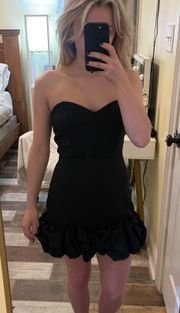 Super Cute Black Dress With Ruffles On Bottom