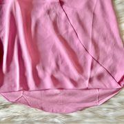 Olivaceious Barbie Pink Halter Flowy Sheer Tank Top Y2K Sz M