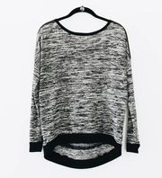 Marled Knit High Low Sweater