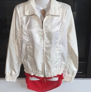 SATEEN ZIPPERED JACKET