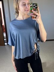 Treasure & Bond: Slate Blue Key Hole Tee