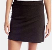 Sophie Max Ponte Mini Skirt (Charcoal Gray) - Small