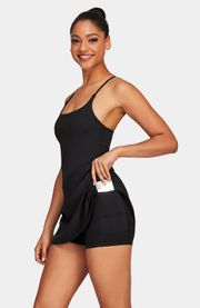 Cloudful Backless 2-in-1 Flare Workout Dress-Wannabe