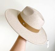 Francescas Neutral Wool Classic Panama Hat