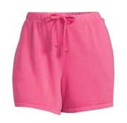 TERRA & SKY Leisure Shorts Size 3X 24W-26W Womens Pockets Pink Terry  New