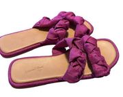 Universal Threads Universal Thread Barbie Pink Knotted Slide Sandals - Size 8.5