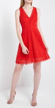 Red Lace  Dress