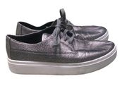 EILEEN FISHER GUNMETAL SNEAKERS