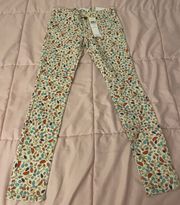 NWT BCBG Generation Jasper Novelty Fruit Cream Combo Skinny Jeans, size 23”