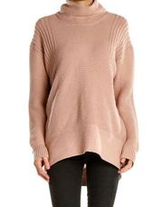 Vince Camuto Women’s Turtleneck Oversized Long Sleeve Ribbed Knit Sweater