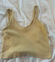 Urban Outfitters Ribbed Knit Crop Tank Top