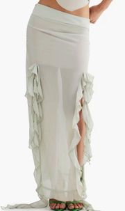 Princess Polly Rendezvous Ruffle Maxi Skirt