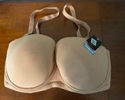 Beige Full Support Bra-Size 36DDD