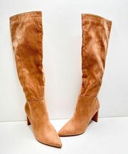 Melrose and Market Knee High Chestnut Pointed Toe Boots Size 5 New