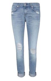 Rag & Bone The Dre Slim Boyfriend Jeans Ripped Knee Jean for Intermix Size 26