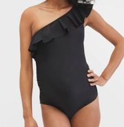 Motherhood Maternity BEACH BUMP™ RUFFLE FRONT ONE SHOULDER Swimsuit