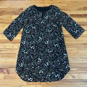 Floral Tunic Dress Sz M