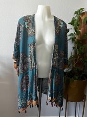 Kimono Cardigan with Drawstring