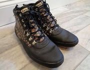 NEW Keds women's size 9 Black Leopard Print Water Resistant Sneaker Boots