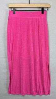 Sincerely Jules Stretchy Skirt Bright Pink Size Small