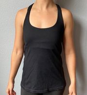 Cabi Womens Tech Tank Solid Black Shelf Bra | Med