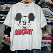 Vintage 80’s  Mickey Mouse Crewneck Short Sleeve T-Shirt Sz O/S