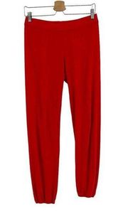 Nation LTD Red Jogger Sweatpants Super Lightweight Size Small