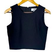 Belle Badgley Mischka Black Sleeveless Crop Top Size US 2