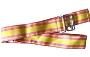 GAP striped wide accent belt Pink and yellow large barbiecore